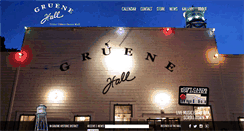 Desktop Screenshot of gruenehall.com